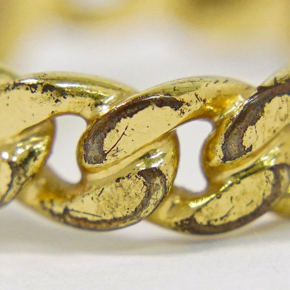 Dior CD Logo Rhinestone Ring S Gold Plated - Picture 6 of 10